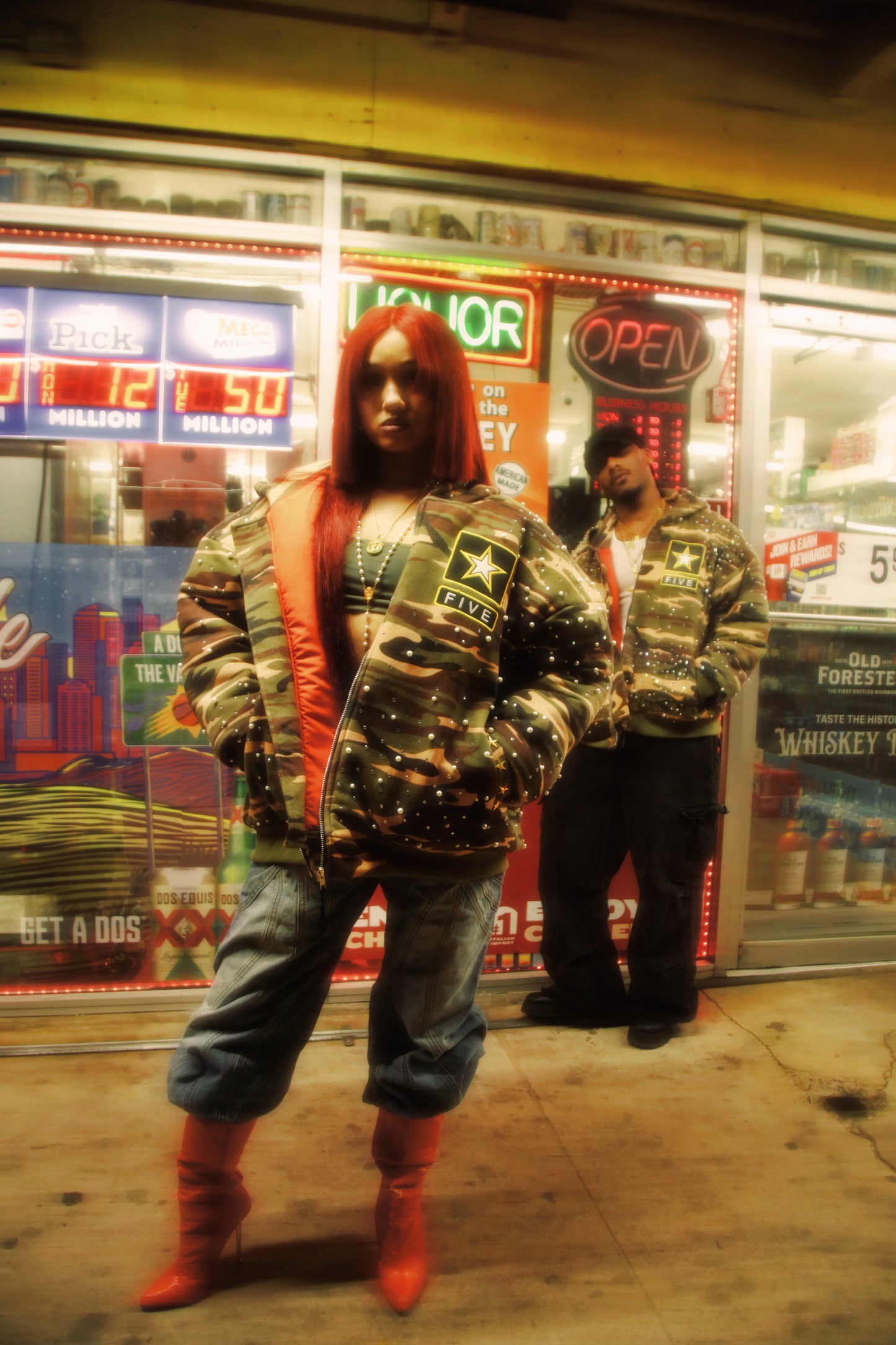 Uniform camo bomber jacket