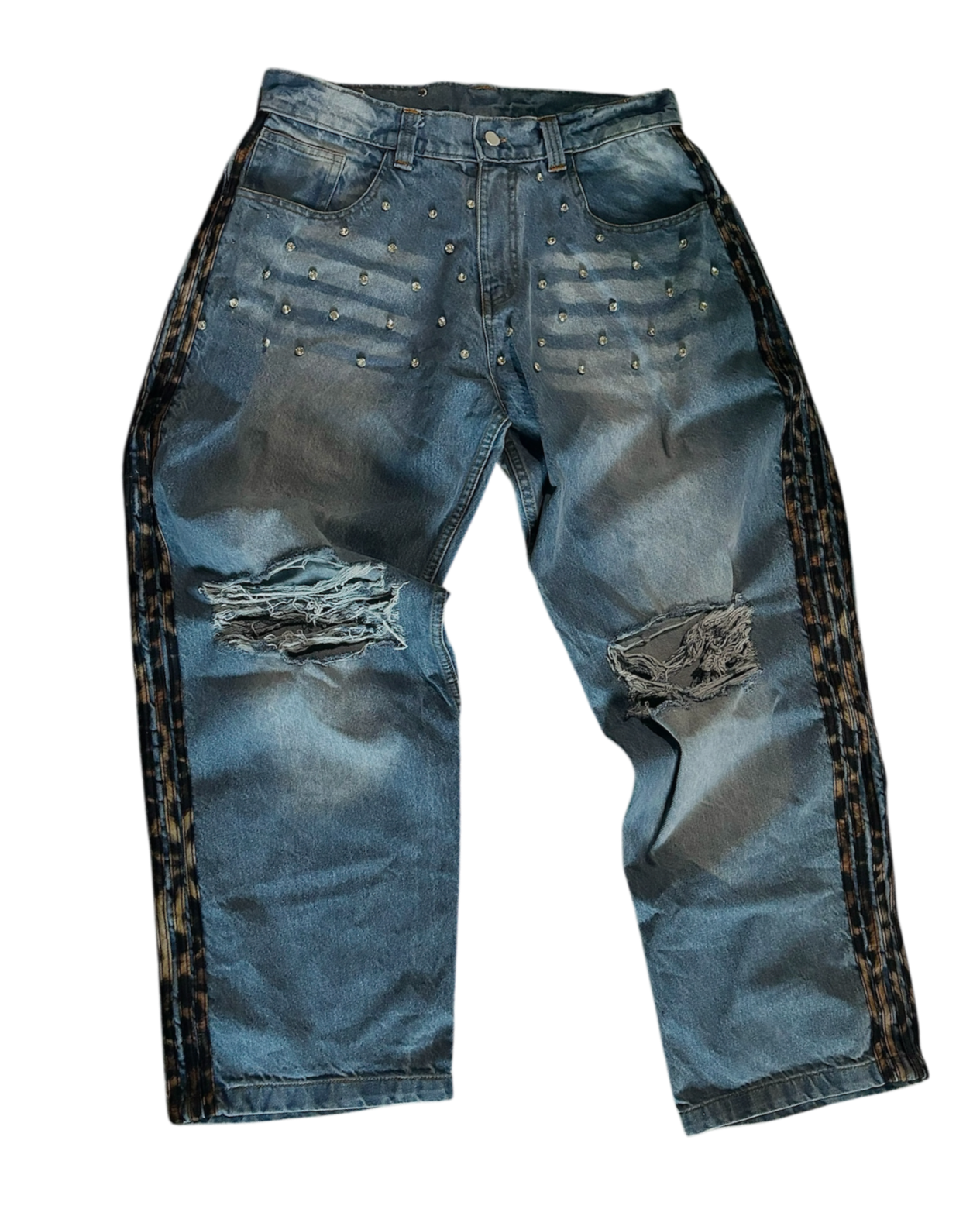 Jiggy leopard denim