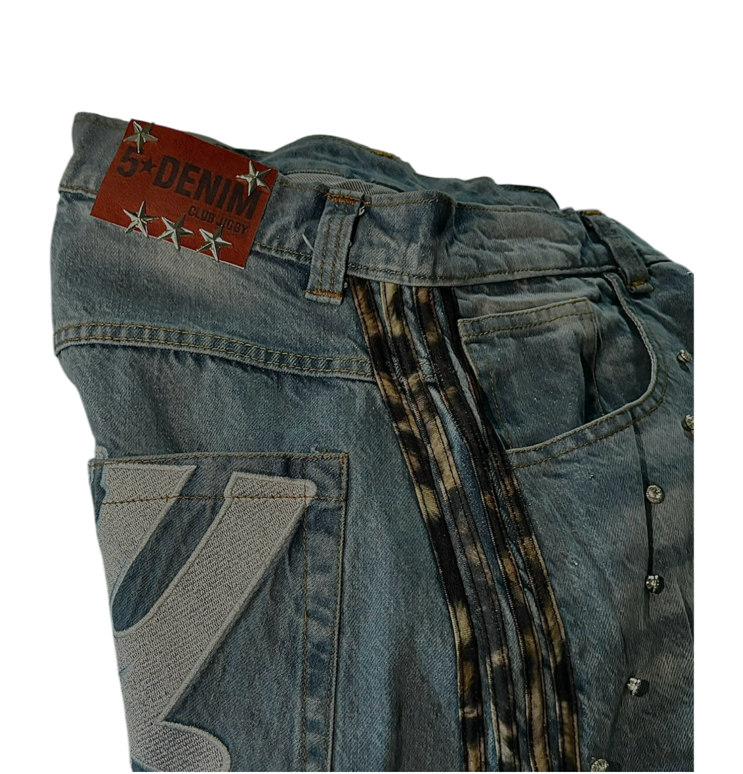 Jiggy leopard denim