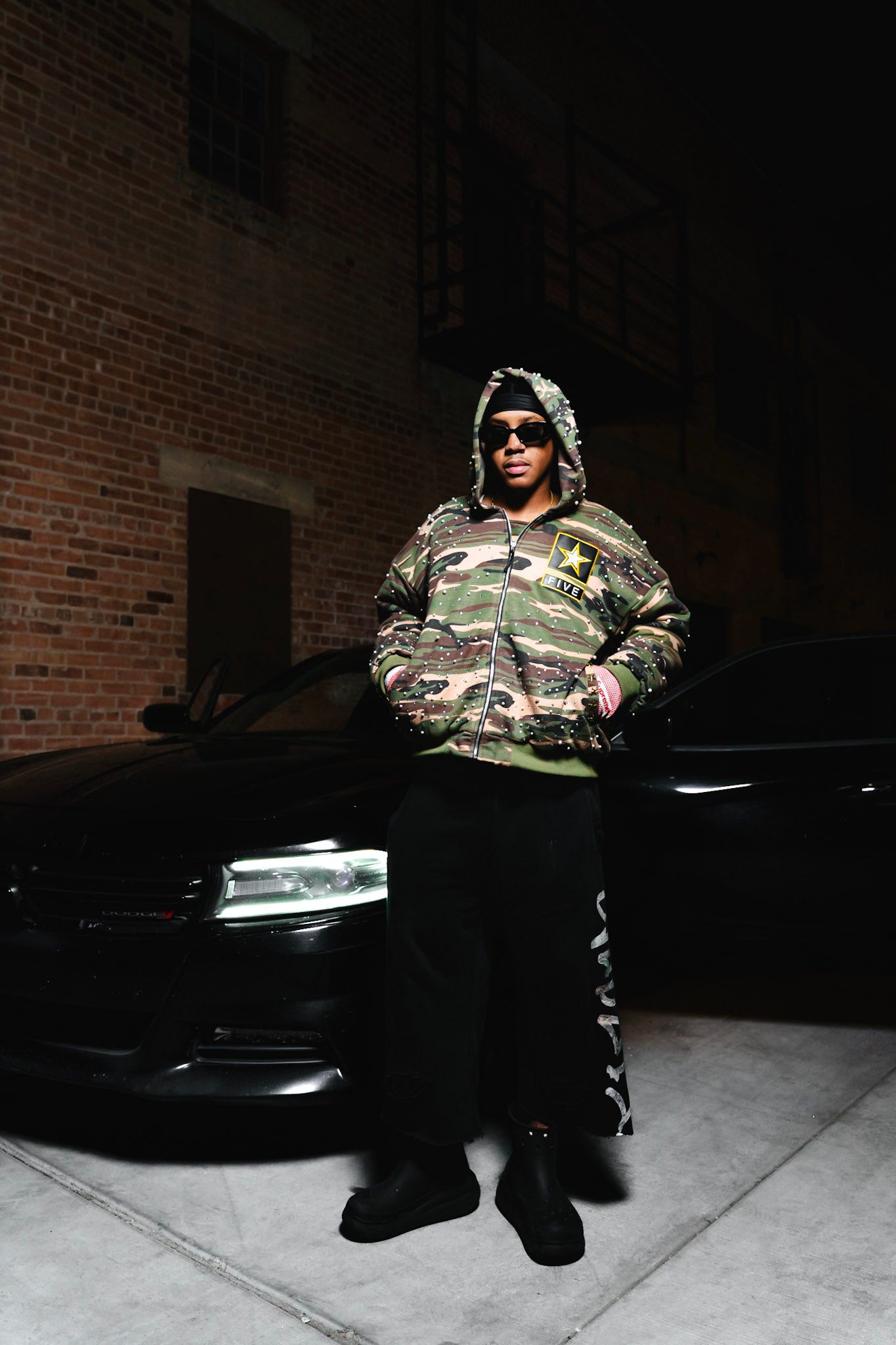 Uniform camo bomber jacket