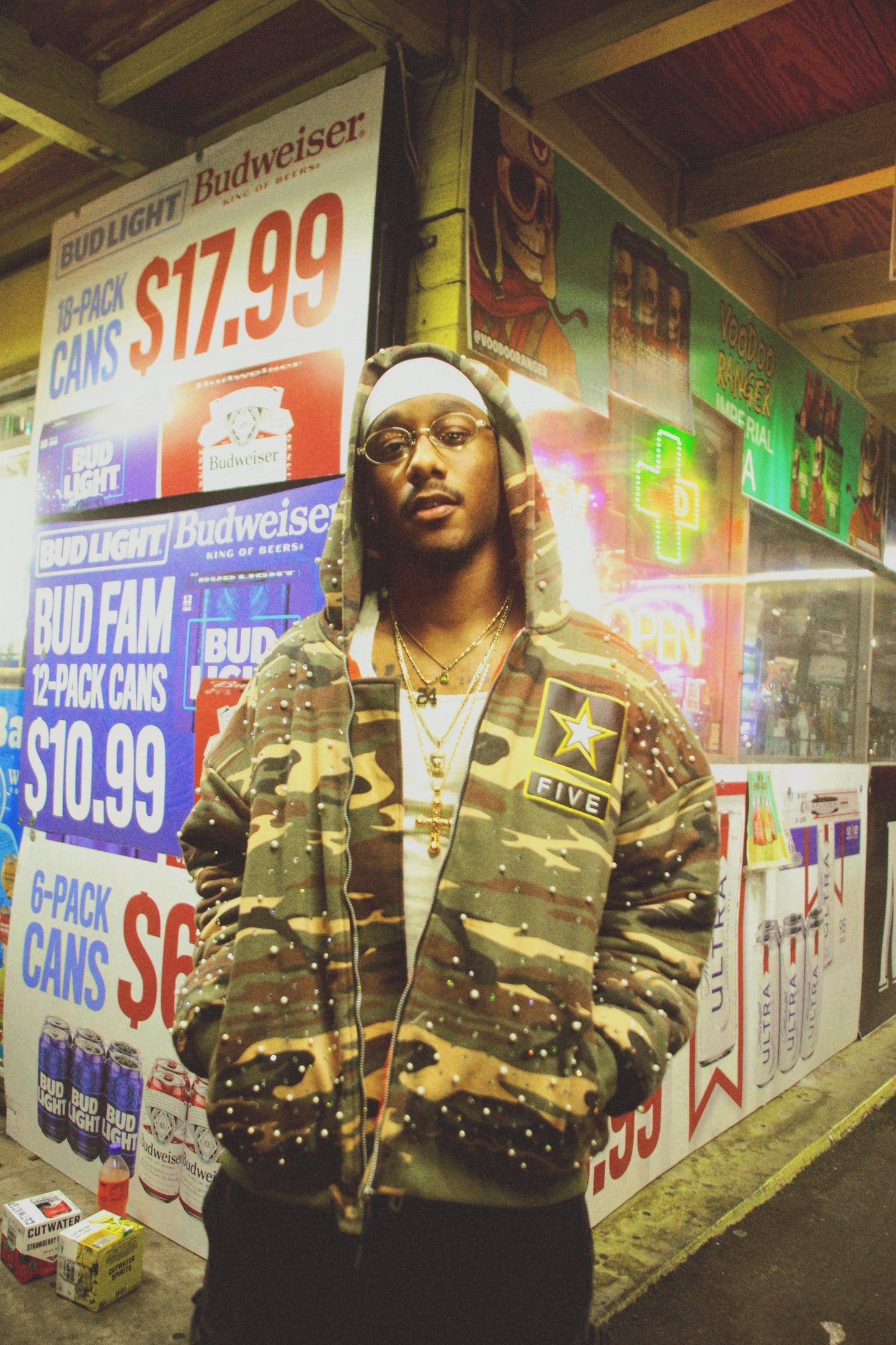 Uniform camo bomber jacket