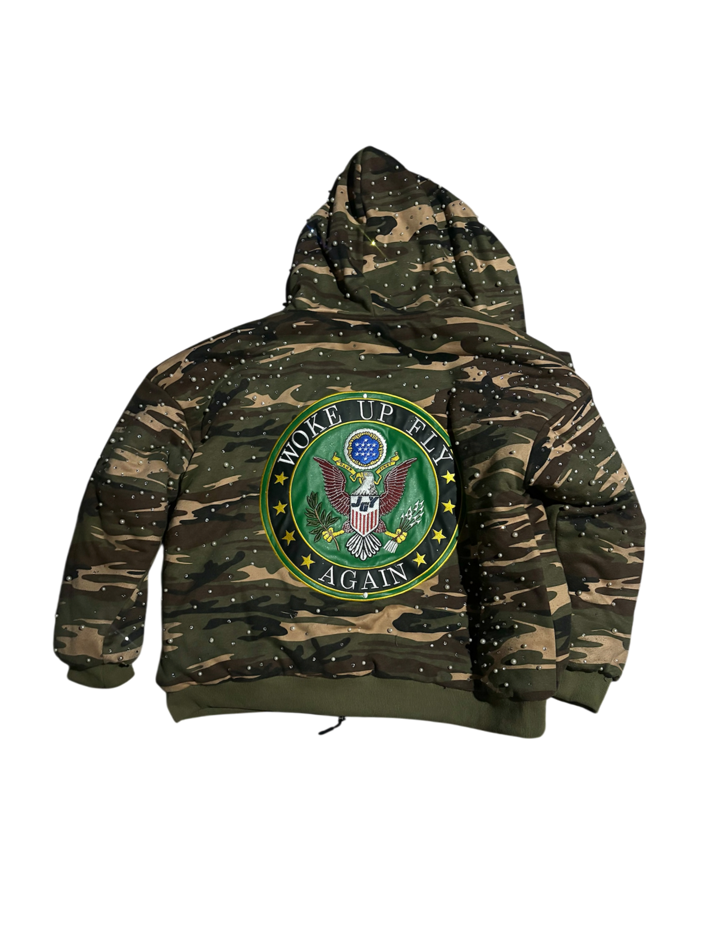 Uniform camo bomber jacket