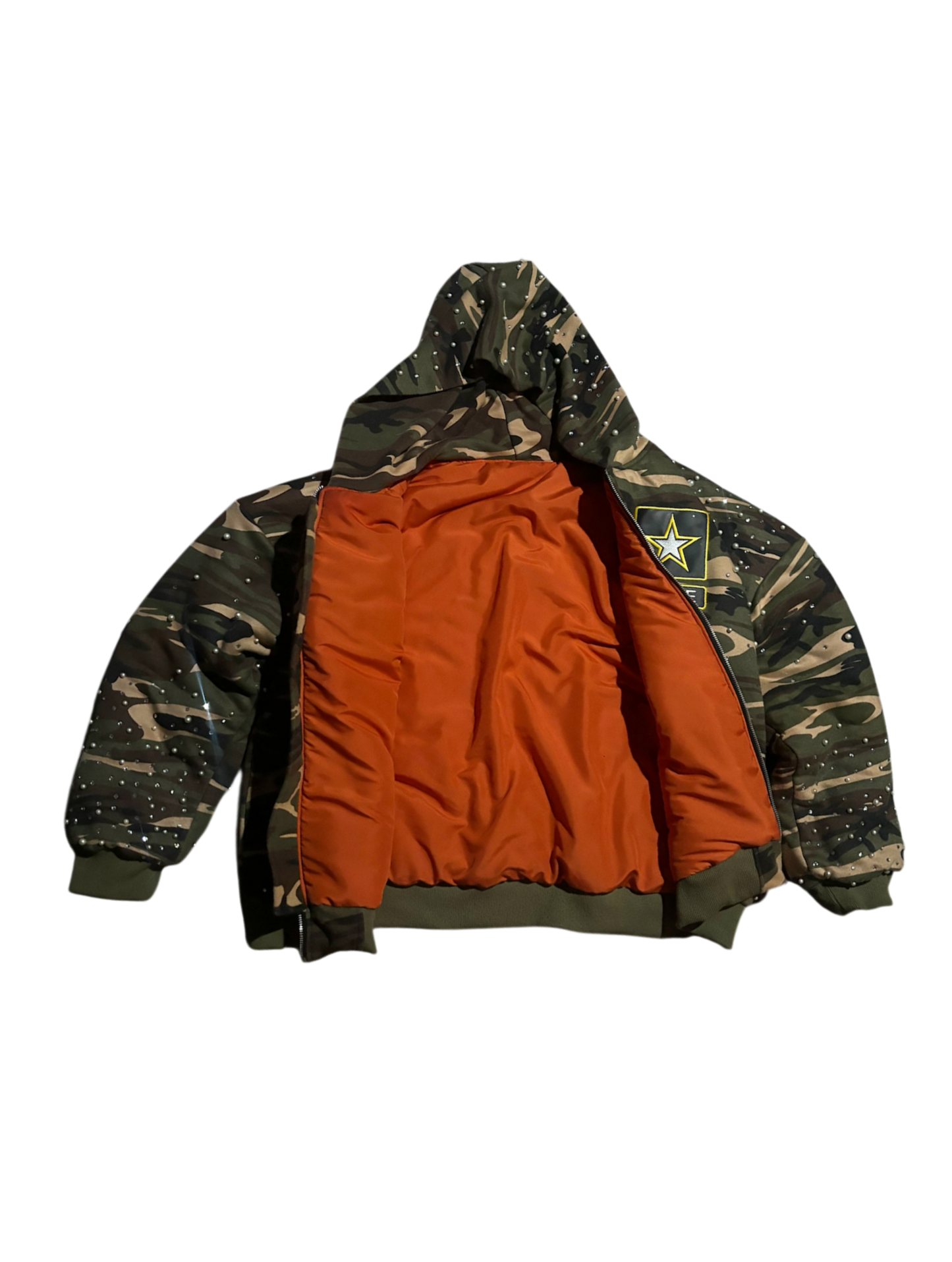 Uniform camo bomber jacket