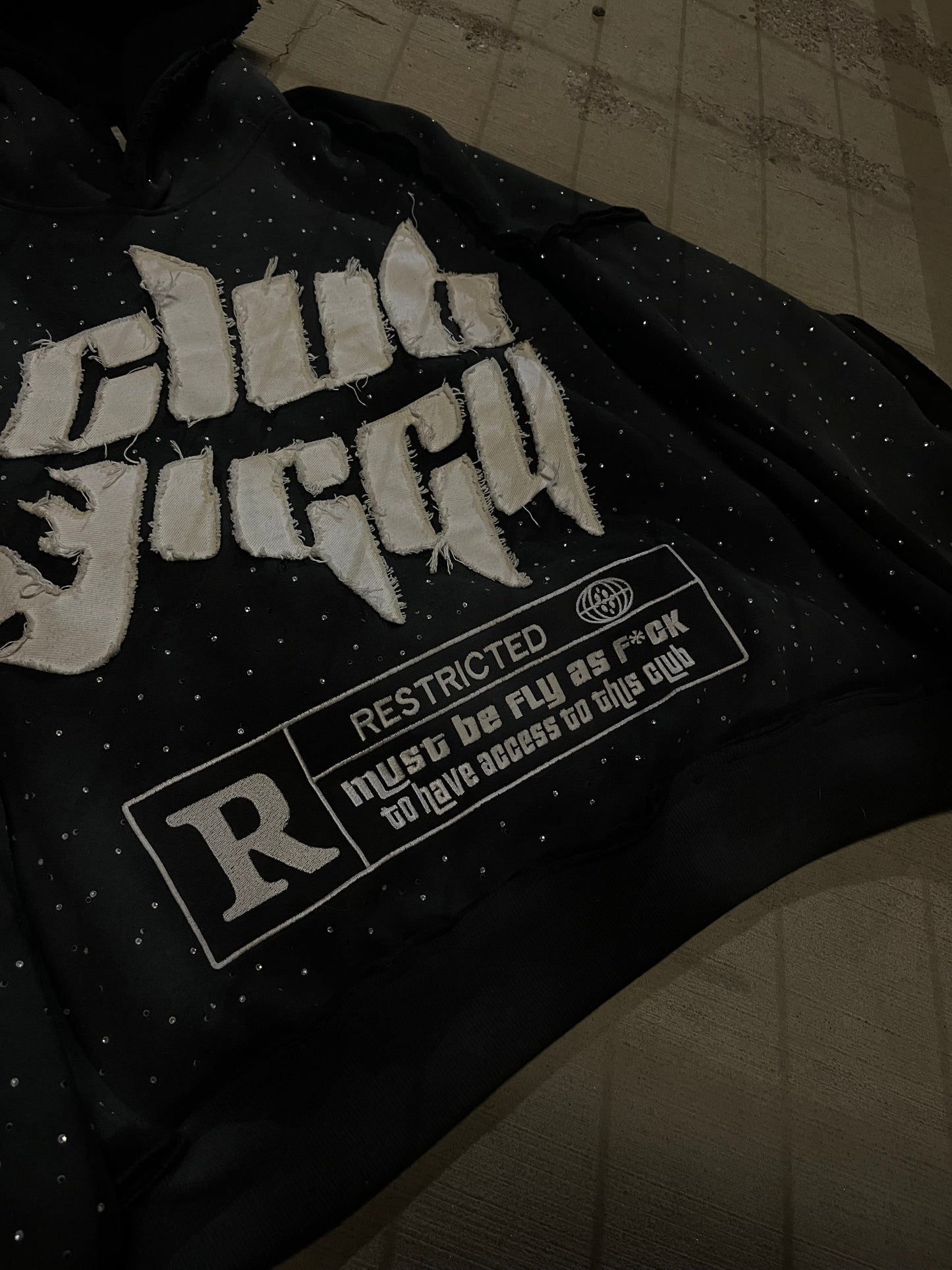 OPIUM RHINESTONE HOODIE