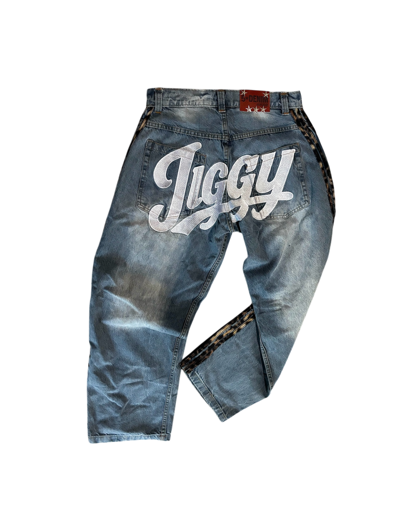 Jiggy leopard denim