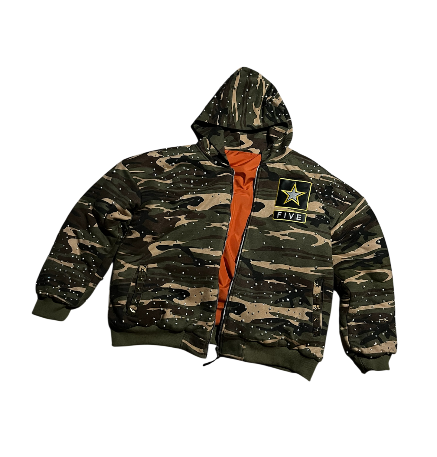 Uniform camo bomber jacket